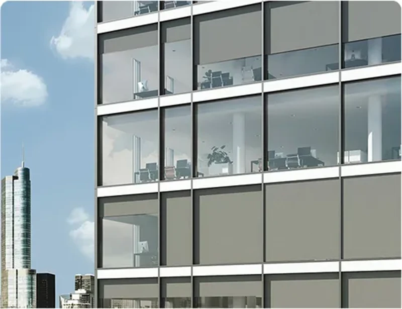 Vách kính mặt dựng hệ UNITIZED ELW60