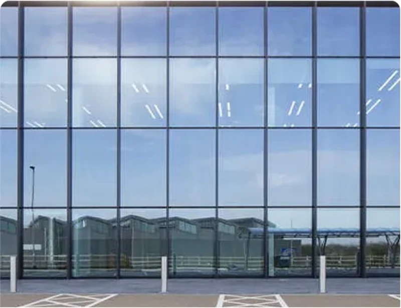 Vách kính mặt dựng SEMI-UNITIZED